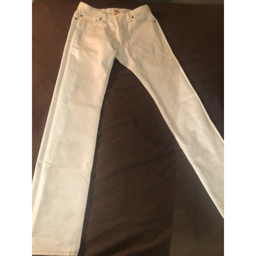 Somet White Japanese Raw Selvage Denim size 31 Rare BNWOT Men's Unisex